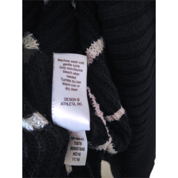 Athleta Blue White Stripe Chunky Open Cardigan S - Picture 5 of 13